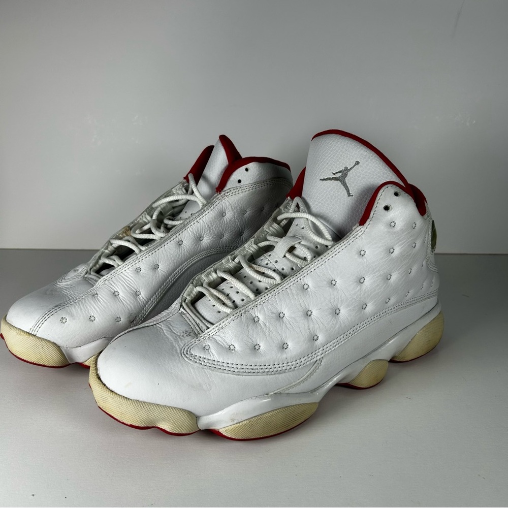 Nike Air Jordan 13 Retro History Of Flight Men's Size 8 White Red 414571-103